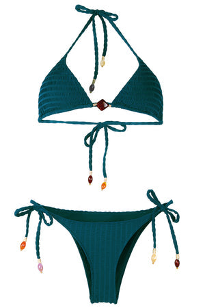 DESPI CANDY TIE BIKINI-TEAL