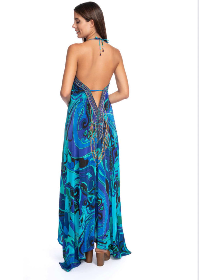 HI-LO DRESS LONG-OCEANIA