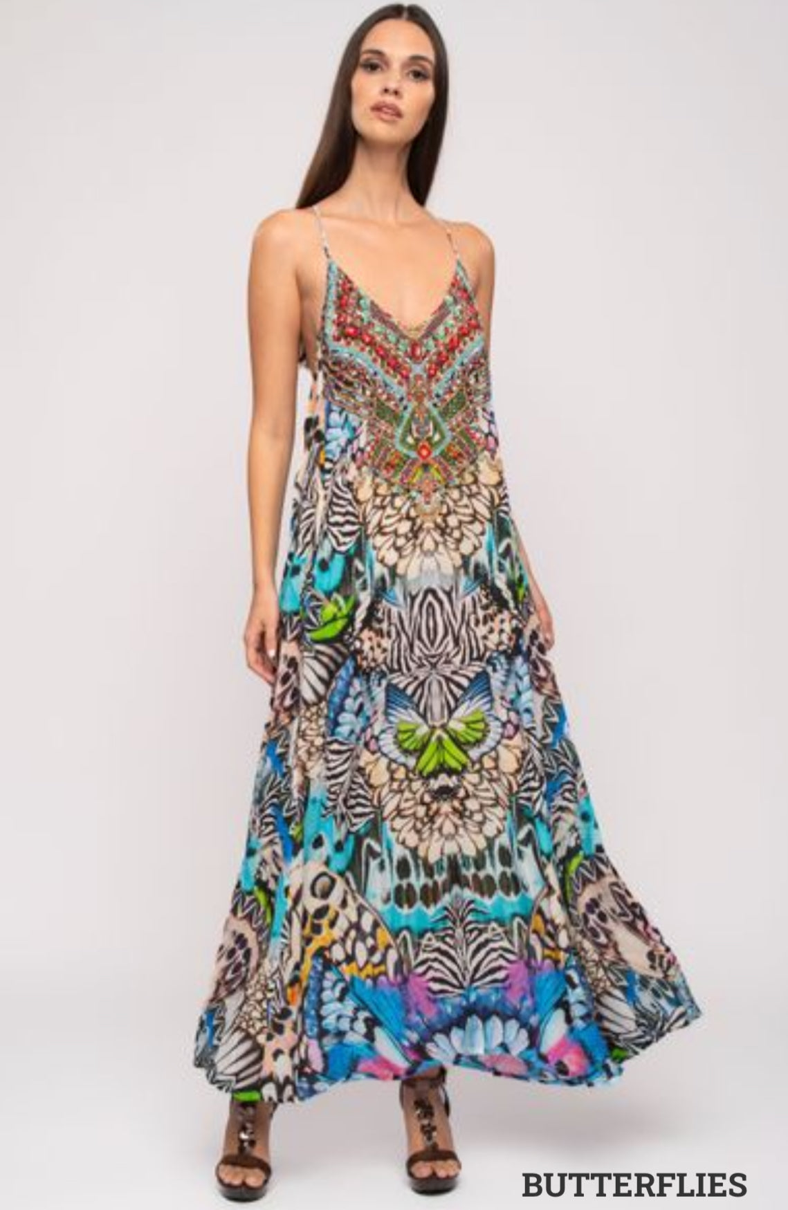 Aisha T-Back Maxi Dress