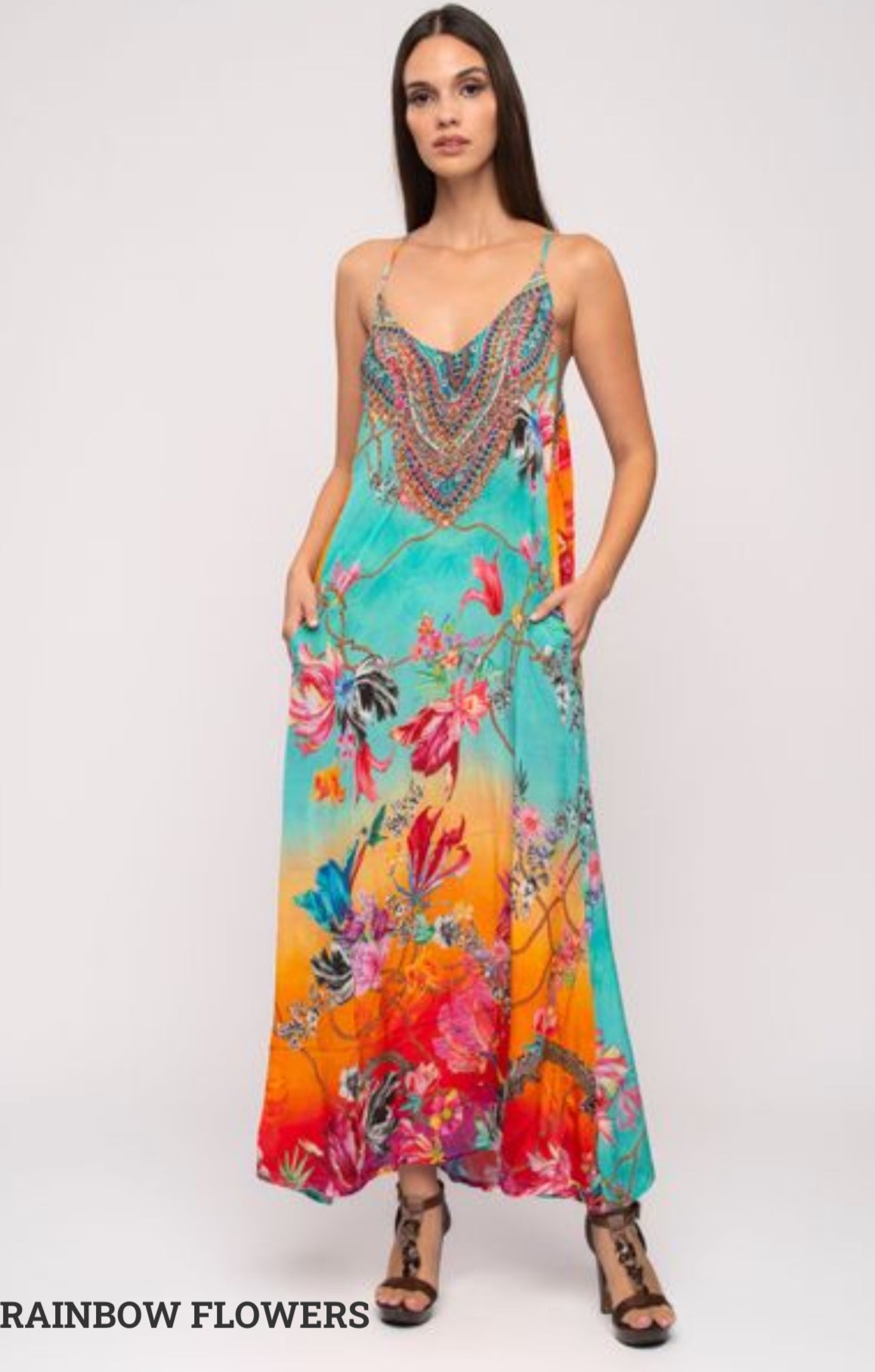 Aisha T-Back Maxi Dress