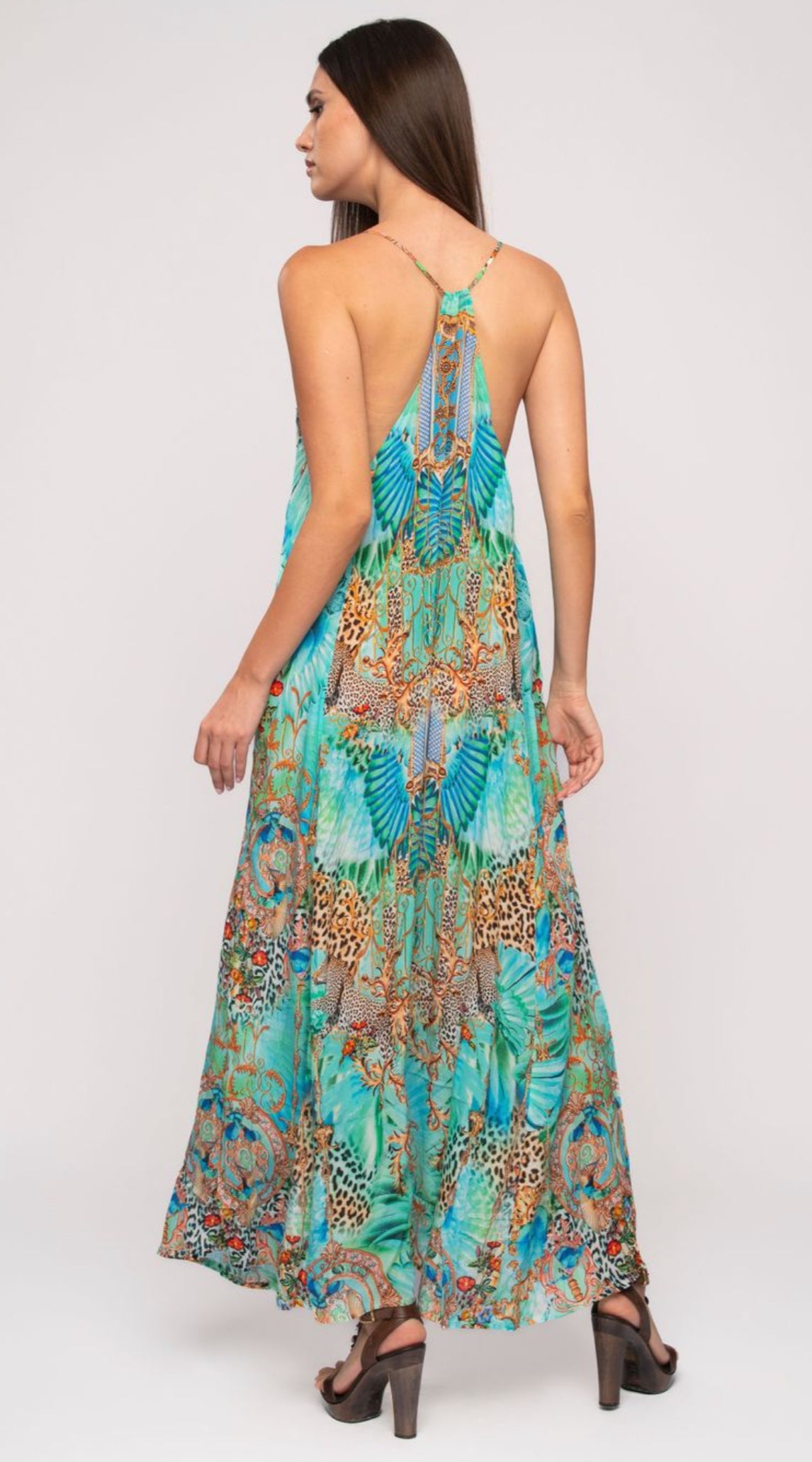 Aisha T-Back Maxi Dress