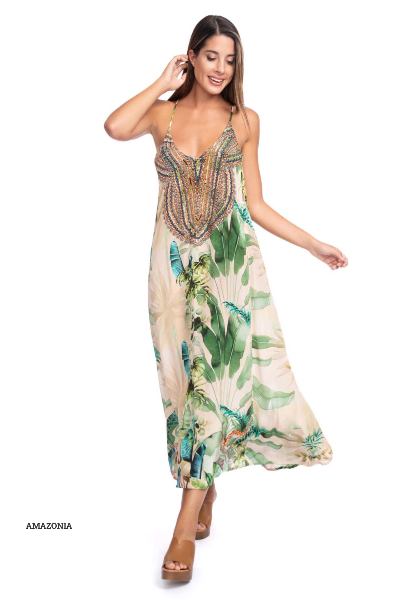 T-BACK MAXI DRESS-AMAZONIA