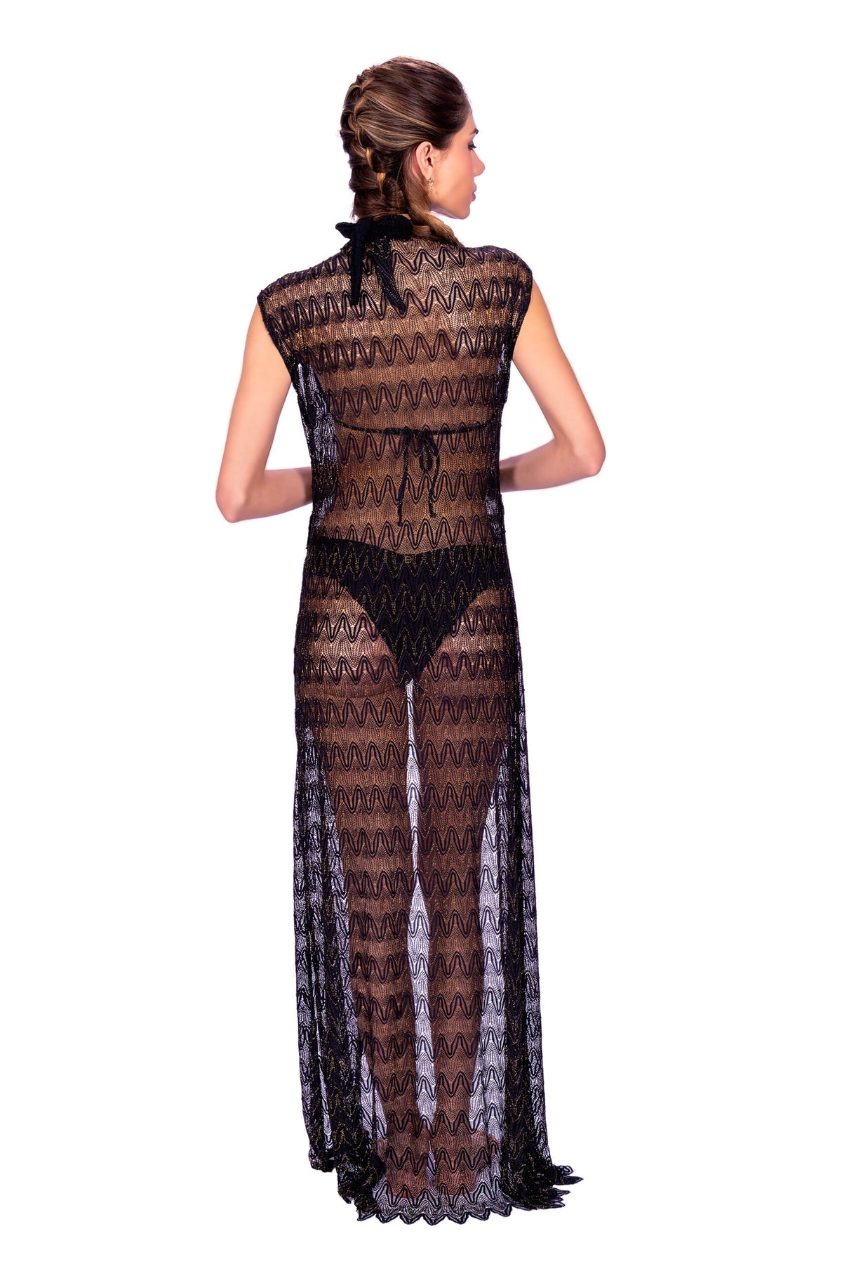 DESPI LACE ZIG ZAG  POSITANO-BLACK