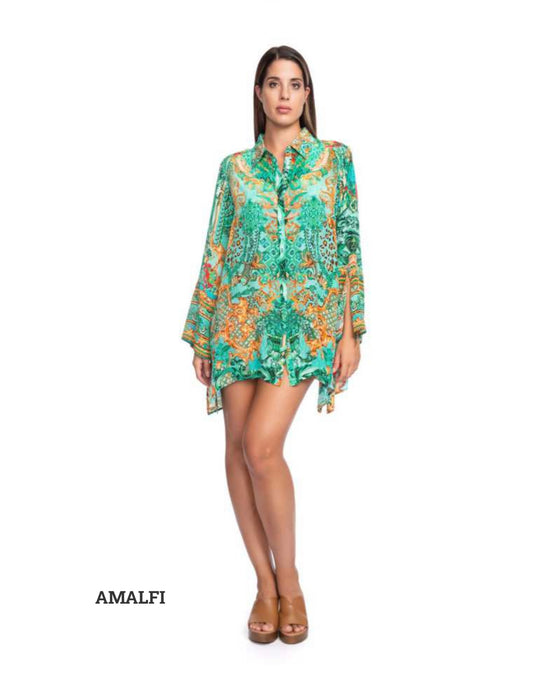 ORIANA SHIRT SHORT-AMALFI