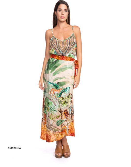 WRAP SKIRT-AMAZONIA