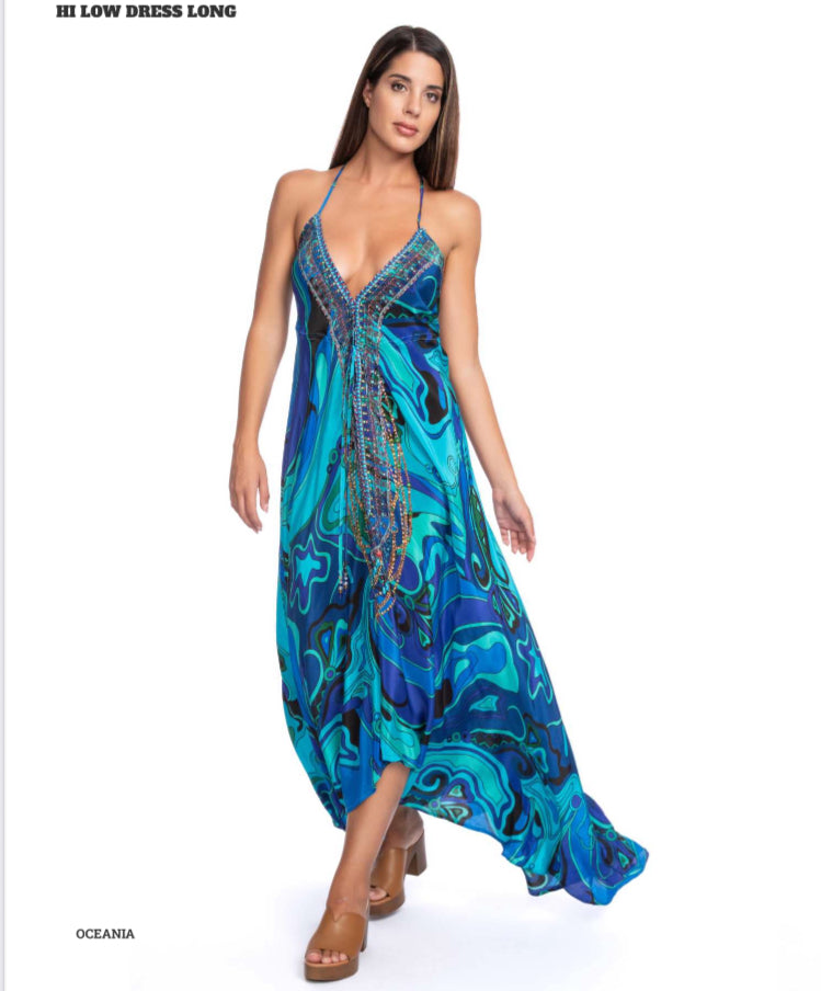 HI-LO DRESS LONG-OCEANIA