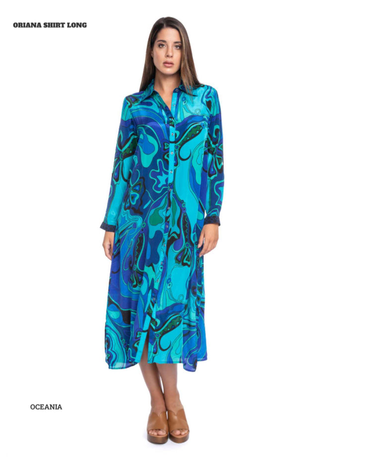 ORIANA SHIRT LONG-OCEANIA