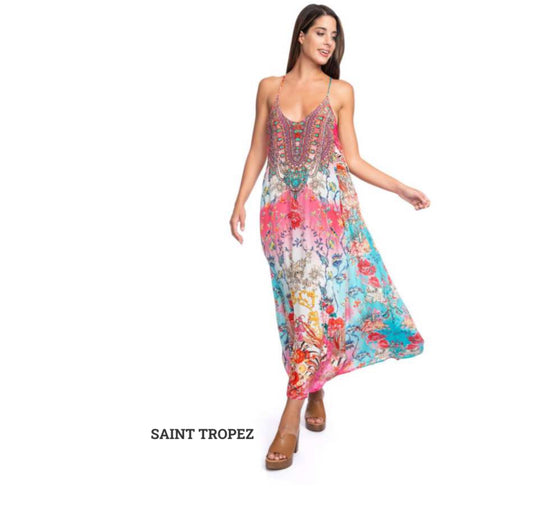 T-BACK MAXI DRESS-SAINT TROPEZ