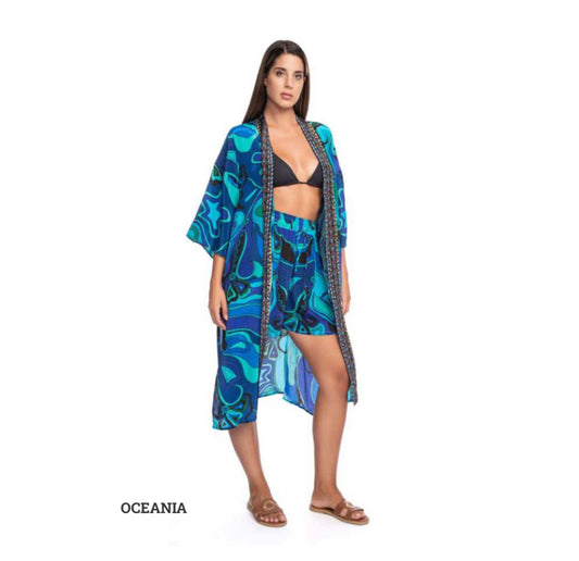 KIMONO NAYLA LONG-OCEANIA