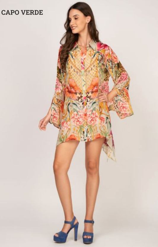 ORIANA SHIRT SHORT-CAPO VERDE