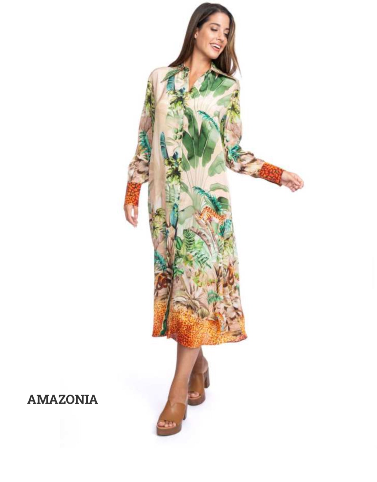 ORIANA SHIRT LONG-AMAZONIA