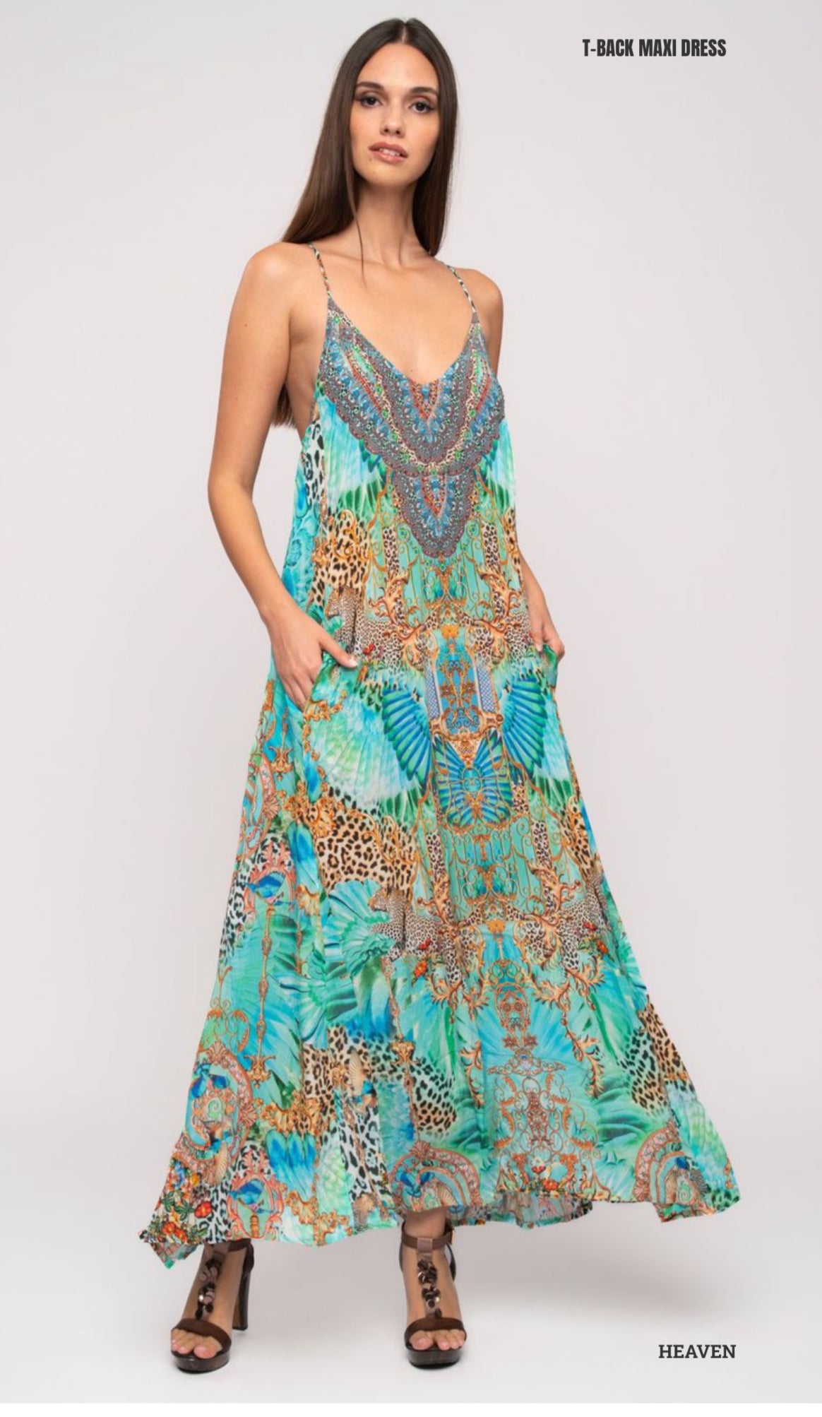 Aisha T-Back Maxi Dress