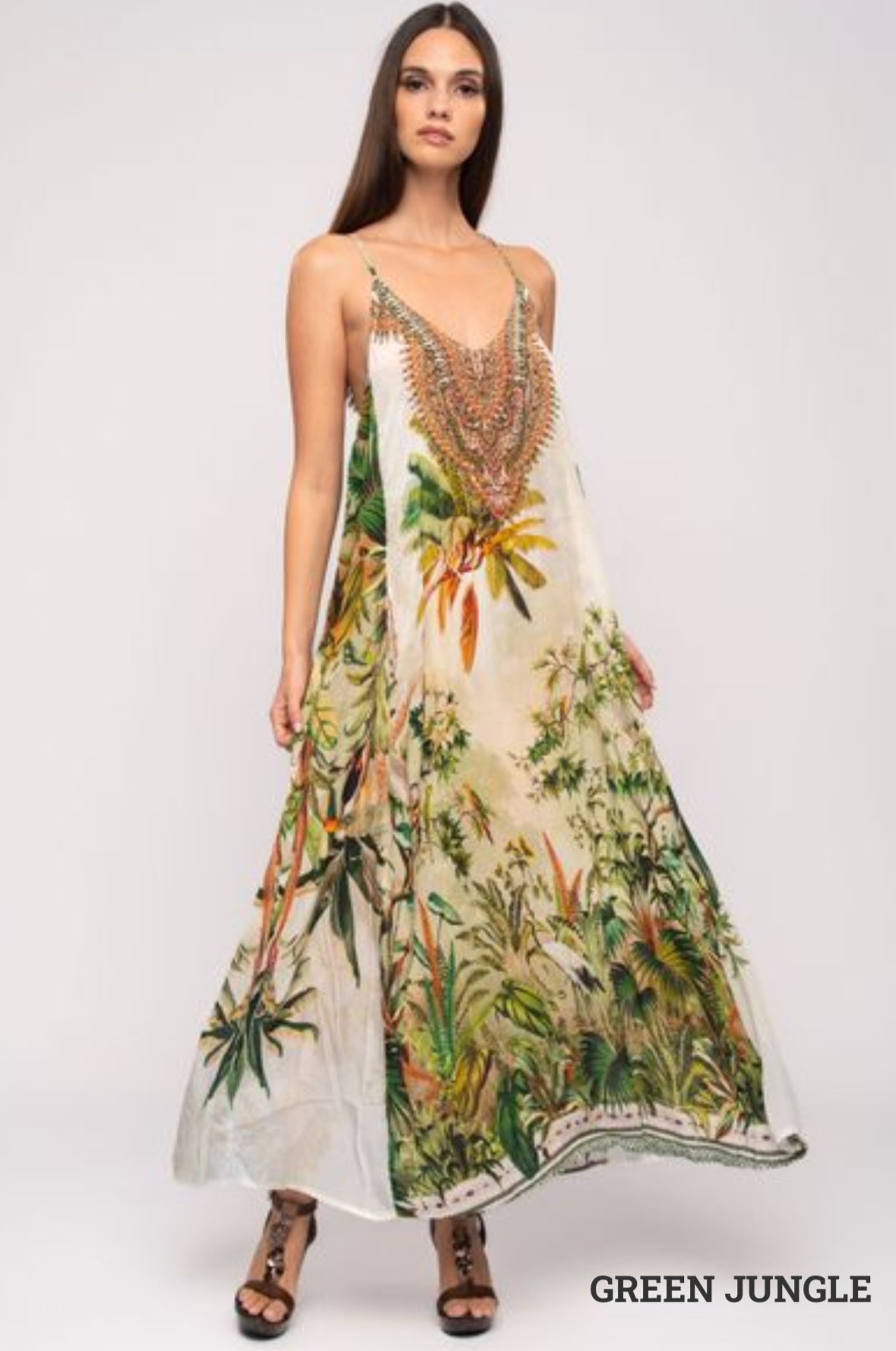 Aisha T-Back Maxi Dress